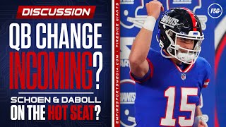 Giants Quarterback Change Incoming  Schoen amp Daboll on the Hot Seat [upl. by Nomelc]