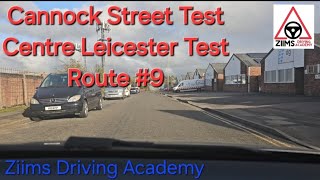 Cannock Street Test Centre Leicester Test Route 9 [upl. by Enirehtac]