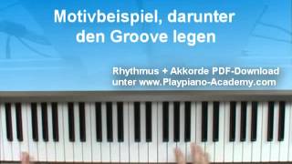 ♪ Klavier lernen Linke Hand Begleitpattern Bolero [upl. by Notyarb683]