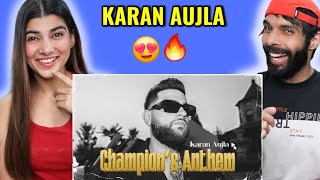 Champions Anthem Official Video Karan Aujla Reaction  Latest Punjabi Songs 2023 [upl. by Nwahsar]