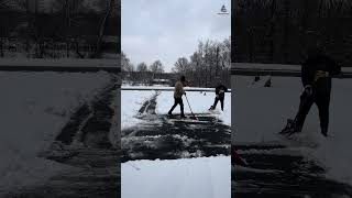 😍🇺🇸❄️ Americala SNOW Cleaning Atrocities❄️ ⛄️ Driveway Cleaning🔥💥USA Tamil Vlogs🇺🇸🔥shorts [upl. by Neirad331]