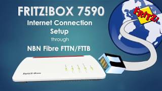 FritzBox 7590 Internet Connection Set Up FTTN FTTB PPPoE [upl. by Fiedler]