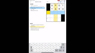 New York Times Mini Daily Crossword Puzzle for October 4 2023 [upl. by Gnep]