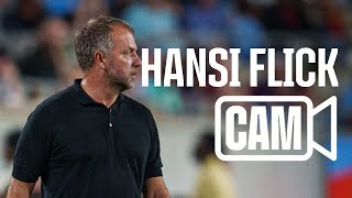 👀🎥 UP CLOSE  HANSI FLICK from the TOUCHLINE vs MANCHESTER CITY 🔵🔴 [upl. by Beasley]