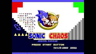 MD Sonic Chaos options screen test 1 [upl. by Rosse]