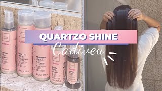 TESTEI A LINHA QUARTZO SHINE DE CADIVEU  RESENHA 💖 [upl. by Edalb]