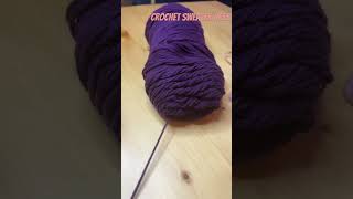 Crochet sweater dress tutorial crochet crochetclothing sweater [upl. by Karlise]