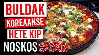 BULDAK Koreaanse hete kip met kaas van de BBQ [upl. by Anotyal]