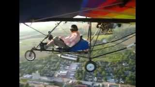 Ultralight aircraft quotHoveringquot near Hooper Nebraska [upl. by Ahsema]