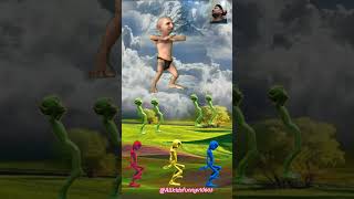 Funny Man🦹‍♂️vs Dami Tu Cosita Aliens 👽Crazy😂Dance youtubeshortsaliendancekidsvideo dametucosita [upl. by Kerrison848]