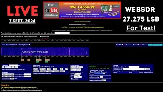 WebSdr OnLine LIVE TEST 27125 mHz LSB [upl. by Kirstin]