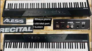 Alesis recital 88 keys piano Usb port Sustain  Wilsons music instruments Whatsapp no 03371476660 [upl. by Eydnarb]