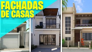 HERMOSAS FACHADAS de CASAS de 2 PISOS [upl. by Tomlin]