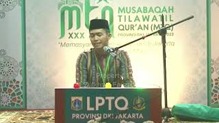 MIFTAH FARIDL JUARA 1 TILAWAH REMAJA MTQ PROVINSI DKI JAKARTA 2023 [upl. by Aved947]