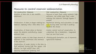 Reservoir sedimentation numerical of life of reservoir and IEE and EIA in hydropower [upl. by Schreck]