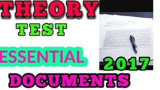 DRIVING THEORY TEST 2017 ESSENTIAL DOCUMENTS [upl. by Burrton]