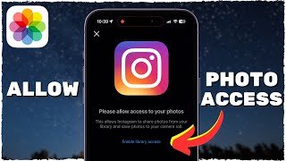 How To Allow Instagram Access To Photos 2024 iPhone [upl. by Ursa227]