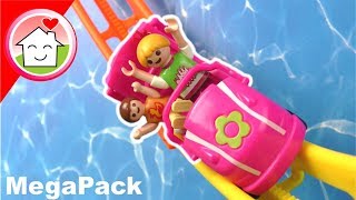 Playmobil Film deutsch  Familie Hauser im Freizeitpark  Mega Pack Video für Kinder [upl. by Rainie376]