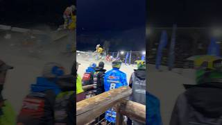 SNOCROSS SNOWMOBILE RACING in DEADWOOD BULLRING [upl. by Geordie100]