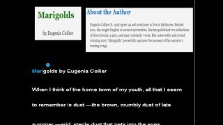 Marigolds by Eugenia Collier w ReadAlong Text  SameLanguageSubtitling [upl. by Theona]