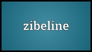 Zibeline Meaning [upl. by Notnert]