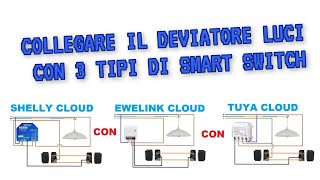 COLLEGAMENTO DEVIATORE LUCI CON 3 INTERRUTTORI SMART DIVERSI [upl. by Matland]