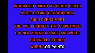 Alan Jackson  When God Paints With Background Vocals Karaoke  Full Moon Karaoke [upl. by Aidul881]