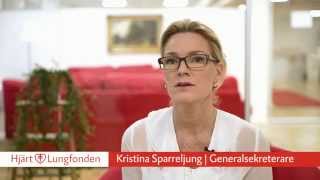 HjärtLungfondens generalsekreterare Kristina Sparreljung [upl. by Aicirtan]