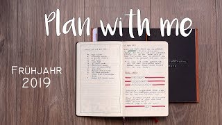 Plan with me  2 Quartal 2019  mein Journal DIY Kalender X17 [upl. by Soigroeg]