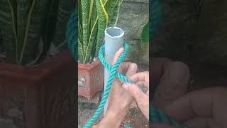 Easy way to block the rope in the pipe [upl. by Nnaillek]