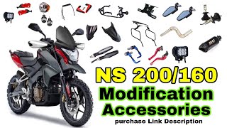 Pulsar Ns 200160 Complete Modification Accessories Link [upl. by Octavian]