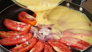 ¿Tienen tomates huevos y cebollas Haz que esta receta sea simple deliciosa y fácil [upl. by Kassi]