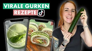 Ich teste virale GURKEN 🥒 Rezepte von TikTok [upl. by Klein]