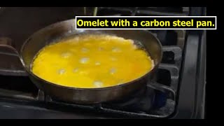 How to make an omelet with a carbon steel pan [upl. by Dleifxam]