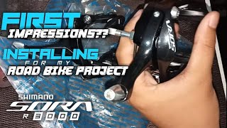 Shimano Sora R3000 First impression amp Installing Shimano sora r3000 [upl. by Perceval]