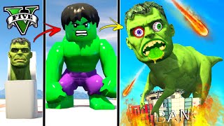 EVOLUI o SKIBIDI HULK até o HULK DINOSSAURO no GTA 5 [upl. by Raddy]