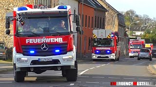 Treffen im Kreuzungsbereich  Hauptwache amp Löschzug Weisweiler FF Eschweiler auf Einsatzfahrt [upl. by King937]