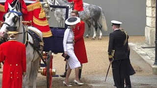 UK Princess of Wales arrives at Trooping the Colour her first public event in six months  AFP [upl. by Fauver]