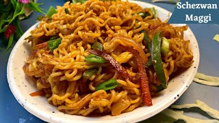 Schezwan Maggi Recipe  Maggi Noodles Recipe  How to make maggi  Chinese Style Masala Maggi Recipe [upl. by Olivann107]