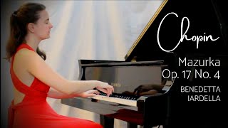 Chopin Mazurka Op 17 No 4 Benedetta Iardella [upl. by Sidwohl602]