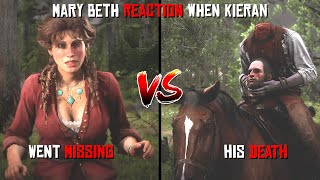 Mary Beth Reaction When Kieran Went Missing Vs His Death In Red Dead Redemption 2 [upl. by Ainomar894]