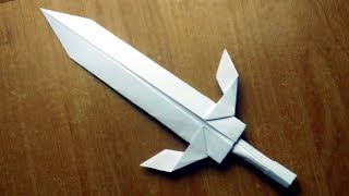 Comment faire une épée en papier Épée en Origami Armas en papel [upl. by Eninnaej555]