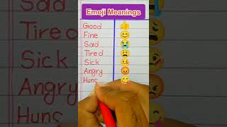 Emoji Meanings in EnglishFeeling Emoji in English [upl. by Nakasuji]