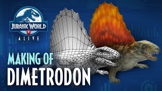 Jurassic World Alive  Making of Dimetrodon [upl. by Barney]