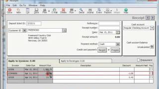 Peachtree Tutorial Applying Credit Memos Sage Training Lesson 192 [upl. by Nylime]