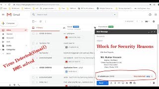 virus detected gmail attachment Gmail Virus Blocked for security reasons [upl. by Matlick]
