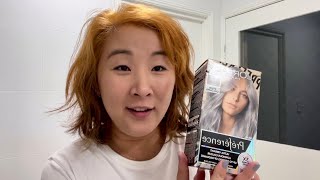 Can this L’Oreal Silver Grey boxed dye save my yellow orange hair [upl. by Gable]