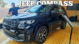 JEEP COMPASS S 2024 Black edition  Pricing Features Review Digital motors Jeep car automobile [upl. by Okimat]