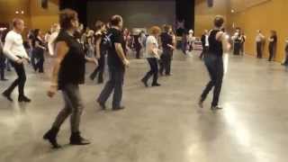 5150 line dance by Rob Fowler Sept 2014  walk thru and danced [upl. by Ellicec]