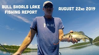 Late August Fishing Report  Bull Shoals Lake  Del Colvin [upl. by Lirba649]